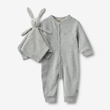Wheat Main Giftbox Robin Baby Set Set 0224 melange grey