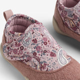 Wheat Footwear Indoor Shoe Mulle Indoor Shoes 9672 dry rose paisley