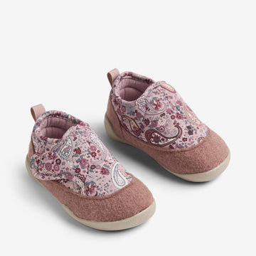 Wheat Footwear Indoor Shoe Mulle Indoor Shoes 9672 dry rose paisley