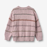 Wheat Main Jacquard Knit Harper Pullover 1354 soft lilac