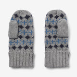 Wheat Outerwear Jacquard Mittens Cotta Accessory 0105 grey melange