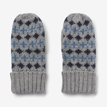 Wheat Outerwear Jacquard Mittens Cotta Accessory 0105 grey melange