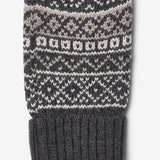 Wheat Outerwear Jacquard Mittens Haansi Accessory 0053 charcoal