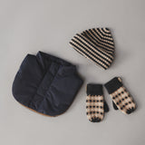 Wheat Outerwear Jacquard Mittens Haansi Accessory 0064 charcoal melange