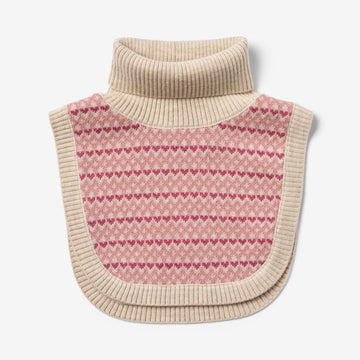 Wheat Outerwear Jacquard Neckwarmer Majo Accessory 2026 rose