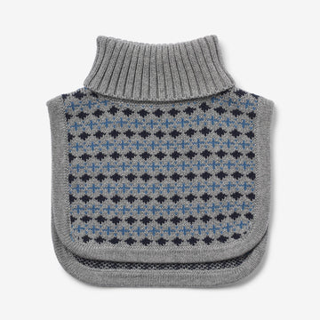 Wheat Outerwear Jacquard Neckwarmer Stoffe Accessory 0105 grey melange