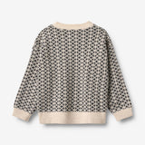 Wheat Main Jacquard Pullover Elias Knitted Tops 9574 warm sand melange