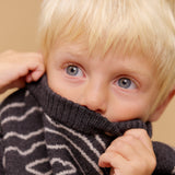 Wheat Main Jacquard Pullover Elias Pullover 0064 charcoal melange