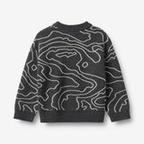 Wheat Main Jacquard Pullover Elias Pullover 0064 charcoal melange