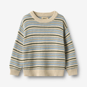 Wheat Main Jacquard Pullover Harlow Pullover 3191 offwhite