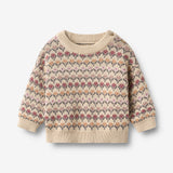 Wheat Main Jacquard Pullover Harlow Pullover 3191 offwhite