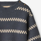 Wheat Main Jacquard Pullover Harlow Pullover 1292 greyblue