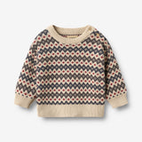Wheat Main Jacquard Pullover Harlow Pullover 1292 greyblue