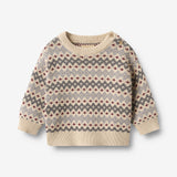 Wheat Main Jacquard Pullover Harlow Pullover 9624 flint