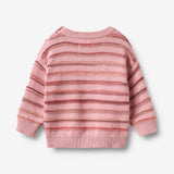 Wheat Main Jacquard Pullover Harlow Pullover 9784 berry cream stripe