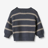 Wheat Main Jacquard Pullover Harlow Pullover 1292 greyblue