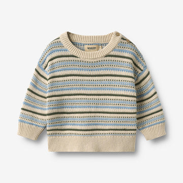 Wheat Main Jacquard Pullover Harlow Pullover 3191 offwhite