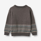 Wheat Main Jacquard Pullover Julius Pullover 9619 dark charcoal