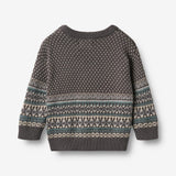 Wheat Main Jacquard Pullover Julius Pullover 9619 dark charcoal