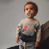 Wheat Main Jacquard Pullover William Knitted Tops 3354 warm sand