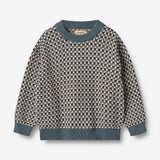 Wheat Main Jacquard Pullover Flores Knitted Tops 1460 stormy weather