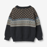 Wheat Main Jacquard Pullover Julius Pullover 1432 navy