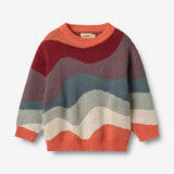 Wheat Main Jacquard Pullover Knud Knitted Tops 9042 multi