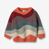 Wheat Main Jaquard Pullover Knud Knitted Tops 9042 multi