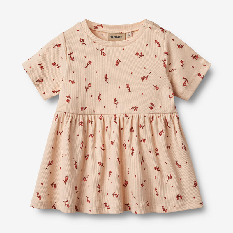 Wheat Main Jersey Dress Anna Dress 9439 rose water flowers