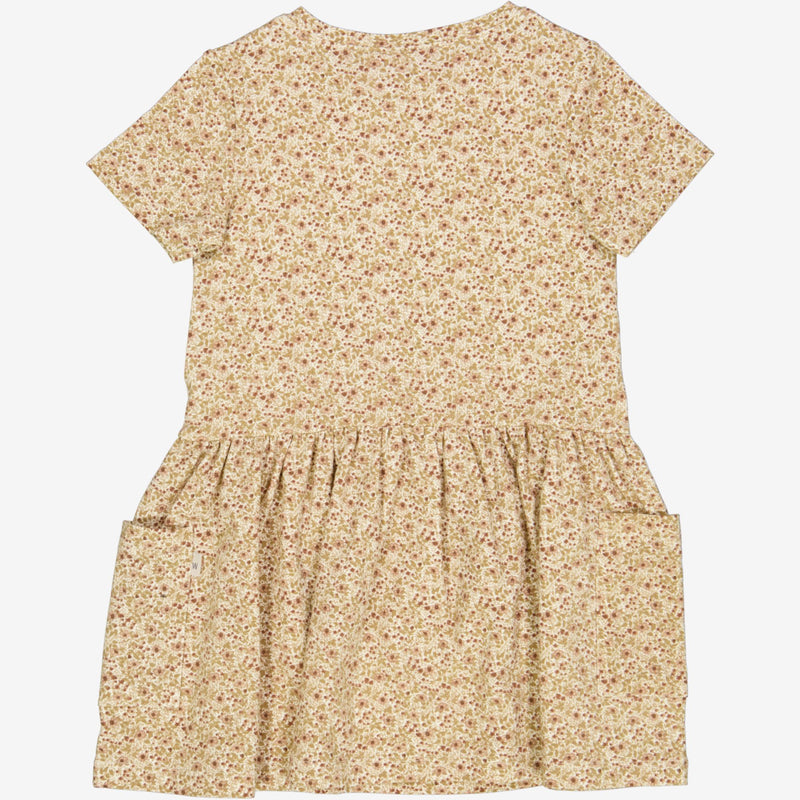 Wheat Jersey Dress Birthe Dresses 3130 eggshell flowers