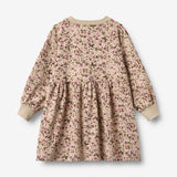 Wheat Main Jersey Dress L/S Dorthea Dress 9769 soft sand flower wine