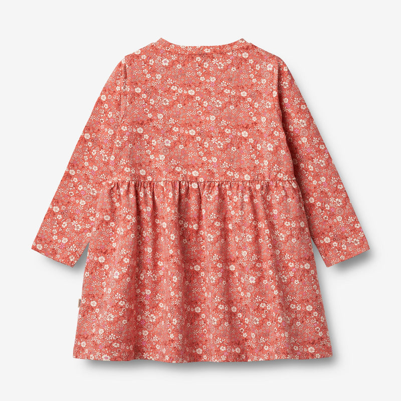Wheat Main Jersey Dress L/S Sessa Dress 9422 coral flowers