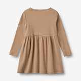 Wheat Main Jersey Dress L/S embroidery Sessa Dress 3017 warm hazel stripe