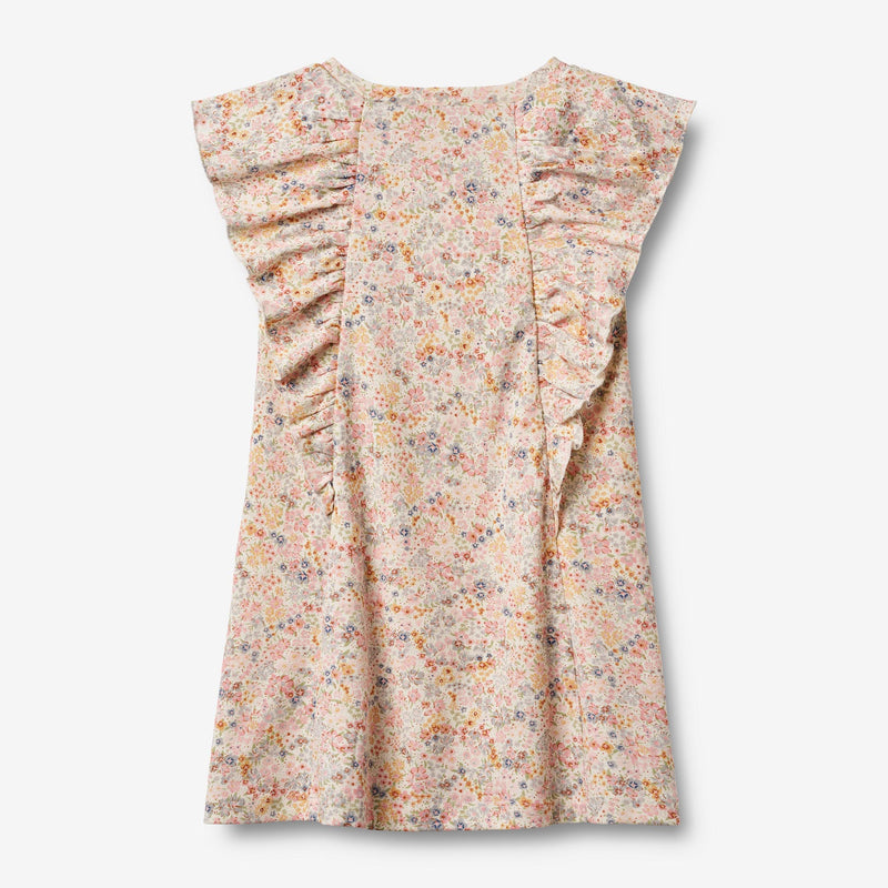 Wheat Main Jersey Dress Ruffle Shirley Dress 9418 bright flowers