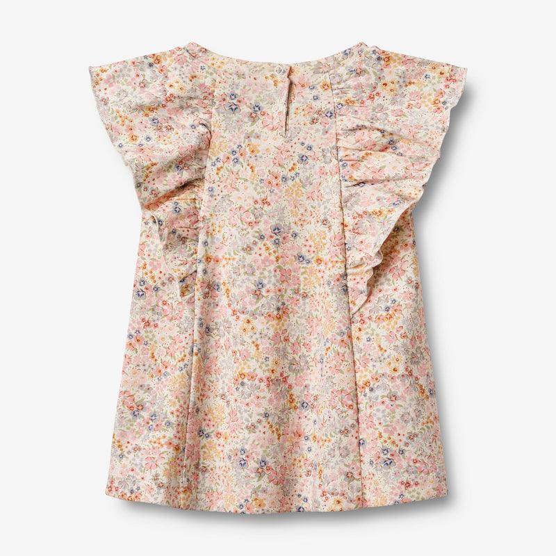 Wheat Main Jersey Dress Ruffle Shirley Dress 9418 bright flowers