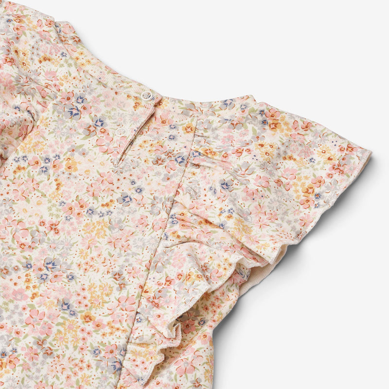 Wheat Main Jersey Dress Ruffle Shirley Dress 9418 bright flowers