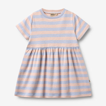 Wheat Main Jersey Dress S/S Anna Dress 9653 powder stripe