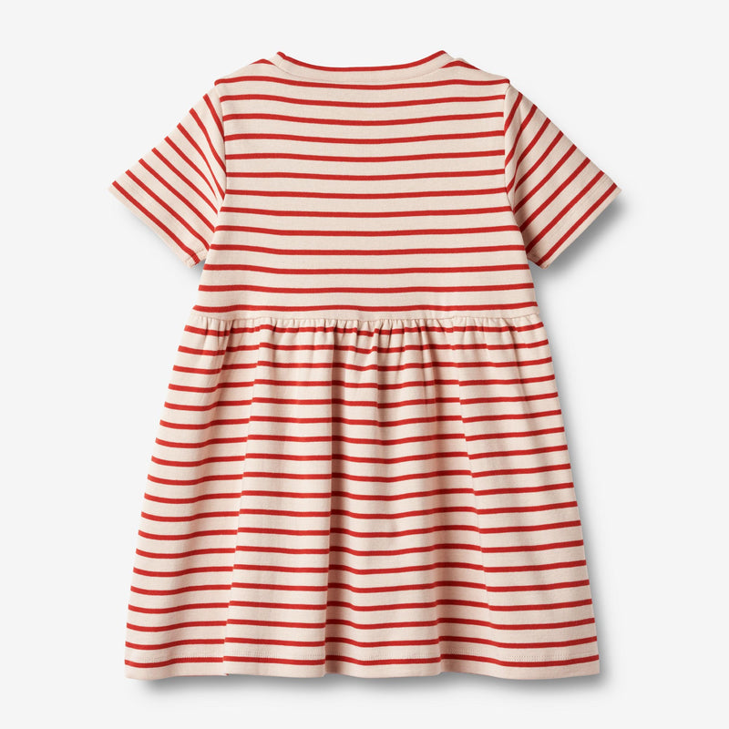 Wheat Main Jersey Dress S/S Anna Dresses 2078 red stripe