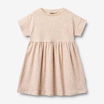 Wheat Main Jersey Dress S/S Emilie Dress 9422 coral flowers