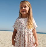 Wheat Main Jersey Dress S/S Emilie Dresses 1478 shell flowers