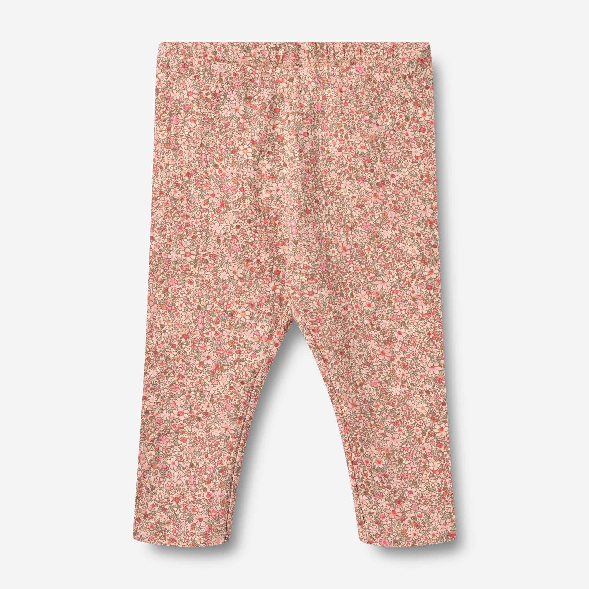 Jersey Legggings Jules - rose dust flower meadow – Wheat.co.uk