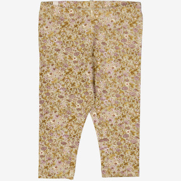 Wheat Main  Jersey Leggings | Baby Leggings 5057 fossil flowers