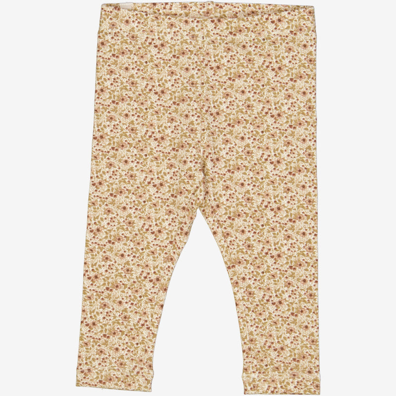 Wheat Main  Jersey Leggings | Baby Leggings 3130 eggshell flowers