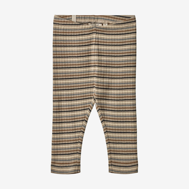Wheat Main Jersey Leggings Jules | Baby Leggings 0181 multi stripe