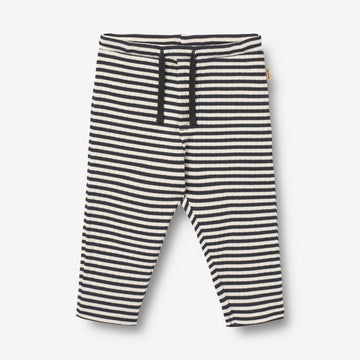 Wheat Main Jersey Pants Manfred Trousers 9432 navy rib stripe