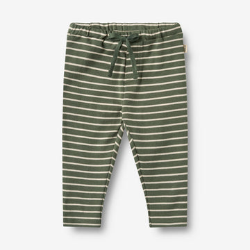 Wheat Main Jersey Pants Manfred Trousers 4076 dark green stripe