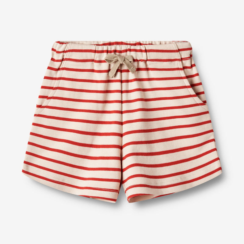 Jersey Shorts Kalle red stripe