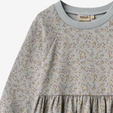Wheat Main Jersey dress L/S Dorthea Dress 9765 slightly blue flowers