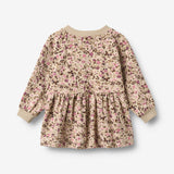 Wheat Main Jersey dress L/S Dorthea Dress 9769 soft sand flower wine