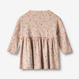 Wheat Main Jersey dress L/S Emmy Dress 9764 grey cloud flowers